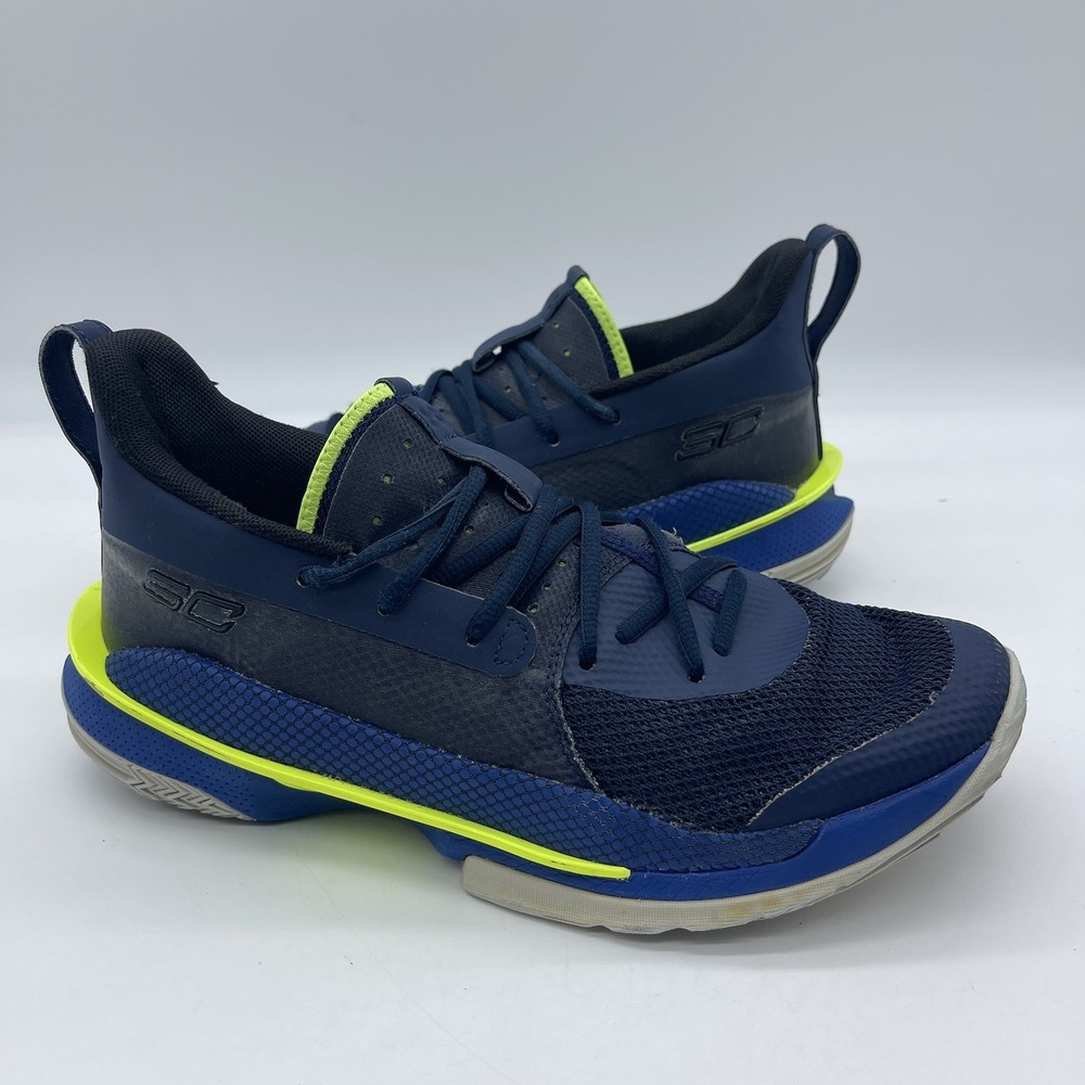 Under Armour Curry 7 Dub Nation Men's Size 8.5 Shoes 3021258-405 Blue Green